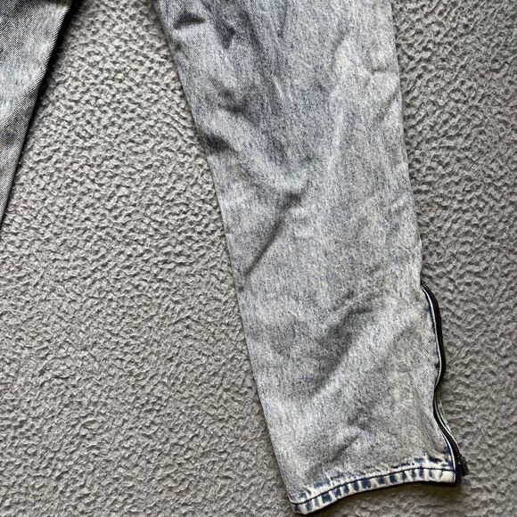 Volcom Jeans Womens Size 27 Blue Acid Wash Straight Leg Ankle Zip - Picture 12 of 12
